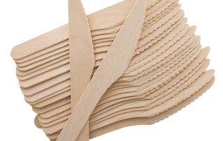Eco-friendly and compostable 160mm disposable wooden knife