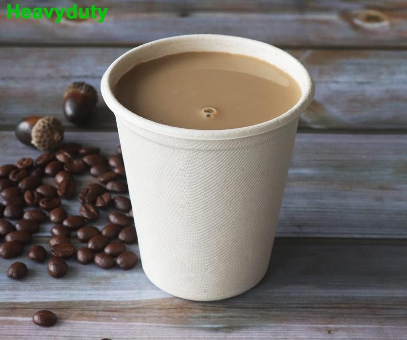 biodegradable sugarcane coffee bagasse paper cups