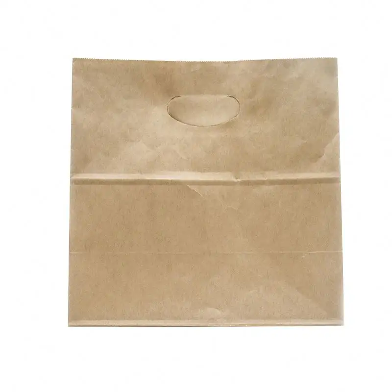 die cut handle bag - serated top