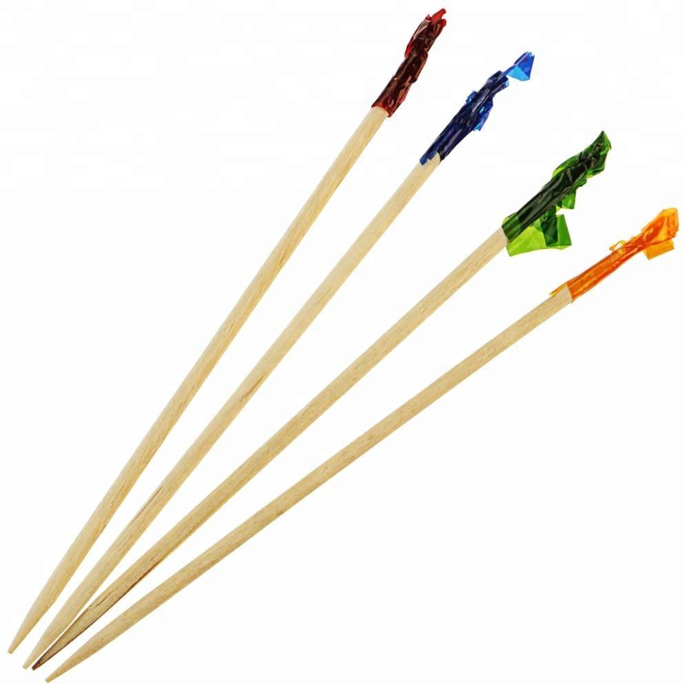 decorative parasol umbrella cellophane wood frill picks toothpicks