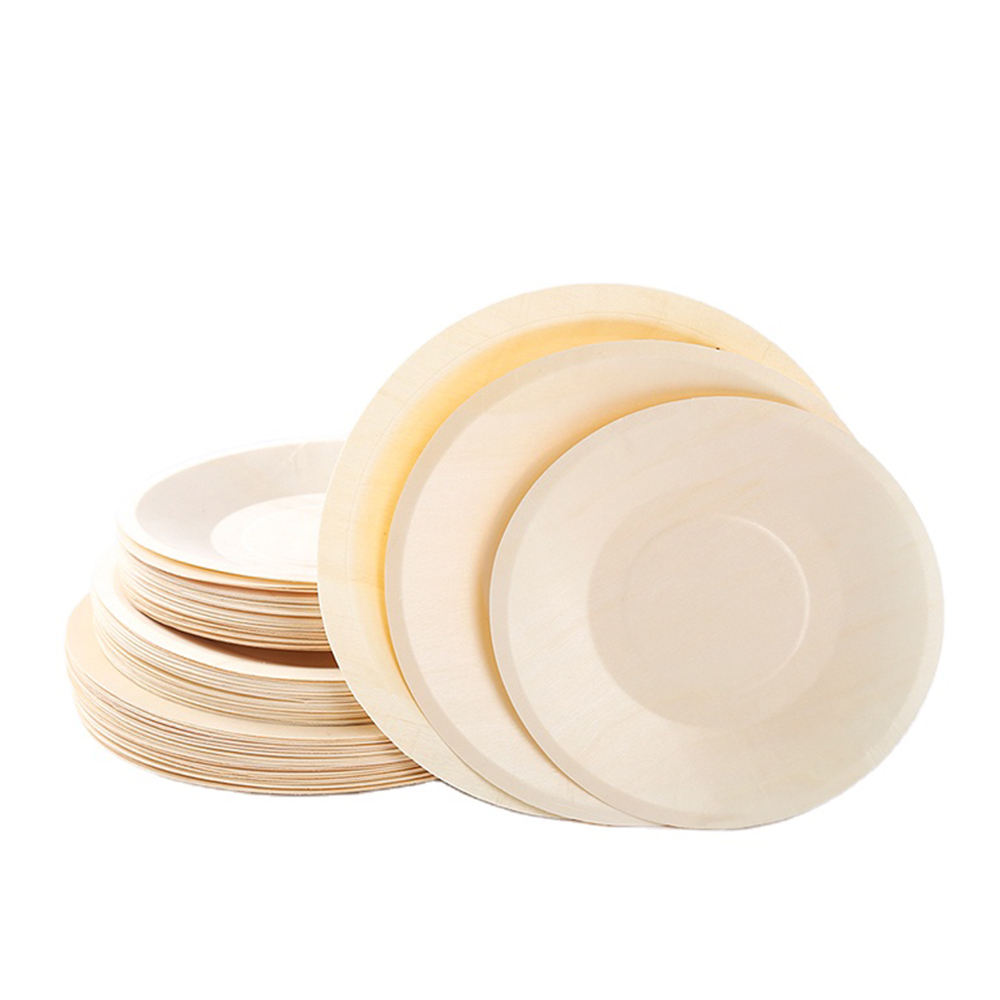 Disposable Wooden Round Plate