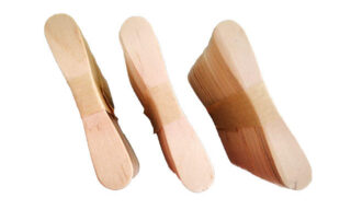 round edge short wooden disposable ice cream spoon
