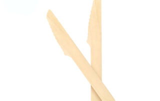 140mm disposable wooden knife fsc® 100% certified birchwood