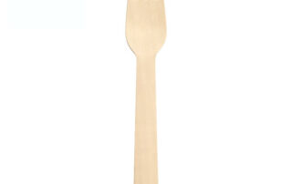 160mm Disposable Wooden Fork Fsc® 100% Certified Birchwood