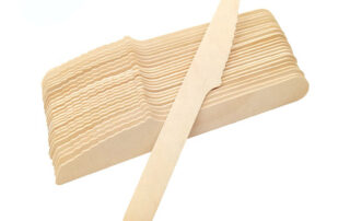 140mm disposable wooden knife fsc® 100% certified birchwood