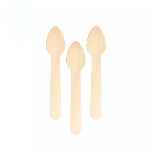 Disposable Wooden Teaspoon Fsc® 100% Certified Birchwood