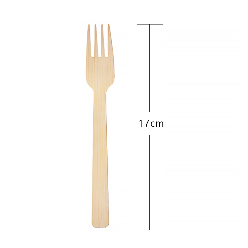 Individually Wrapped Disposable Bamboo Fork Set
