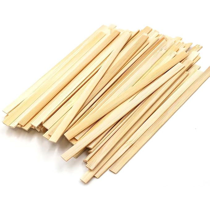 flat-ended disposable bamboo coffee stirrers