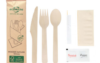 wooden tableware set