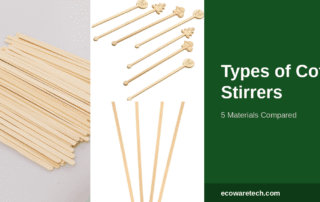 Round-ended, shaped and flat-ended disposable bamboo coffee stirrers