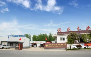 Gate of Shucheng Limin Wood Products Co., Ltd., the wooden cutlery factory in Shucheng, Anhui